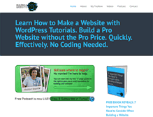 Tablet Screenshot of buildingawebsitepro.com